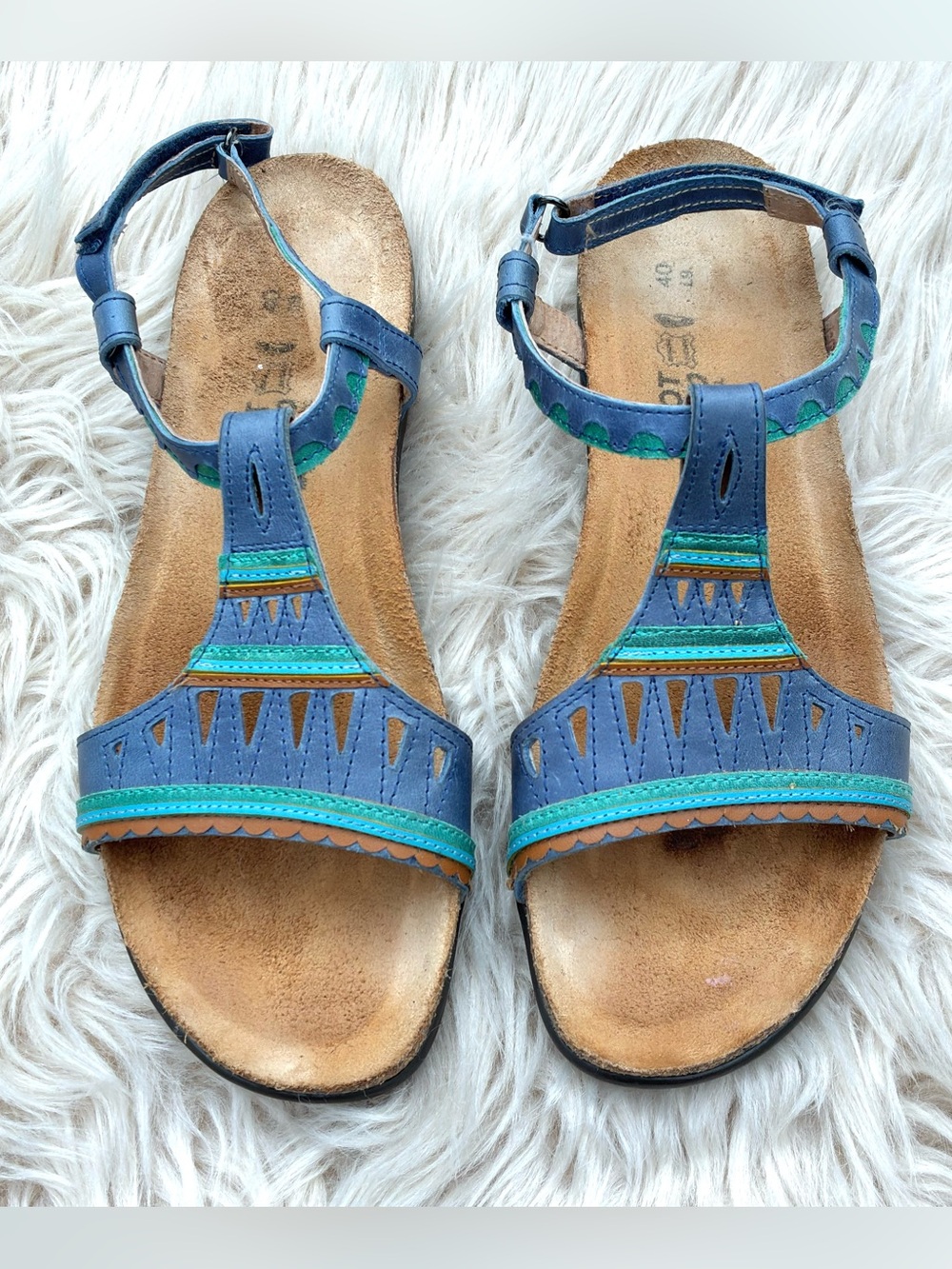Naot Odelia Backstrap Leather Sandals Women’s Sz 40, 9 US